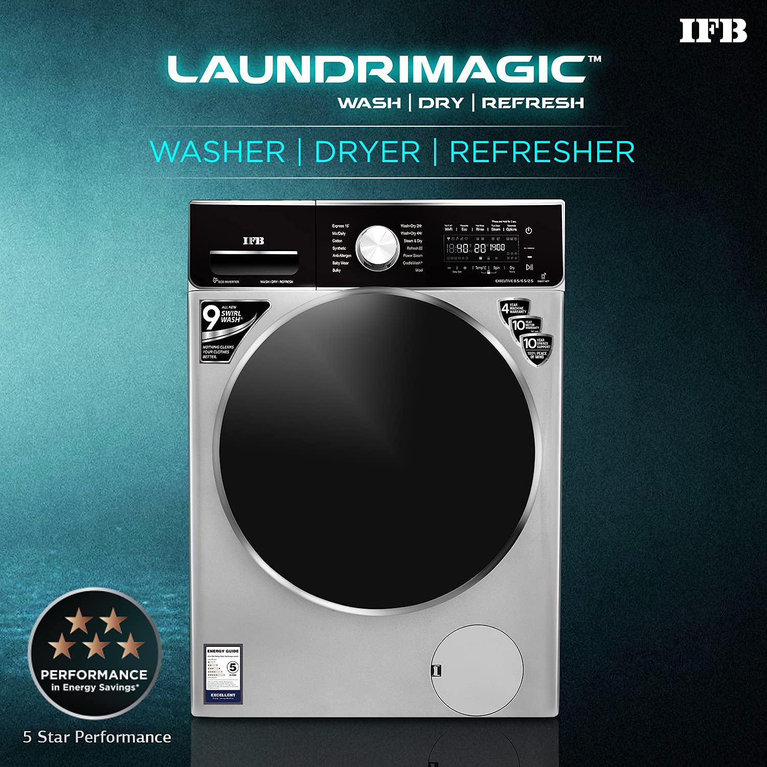 WD EXECUTIVE ZXM - (8.5 WASHER)(6.5 KG DRYER)(2.5 KG